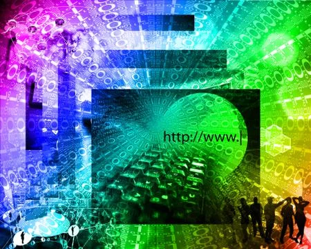 Background of binary code Stock Illustration