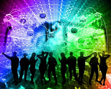 Background of binary code Stock Illustration