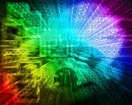 Background of binary code イラスト素材