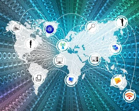 Background of binary code Stockillustratie