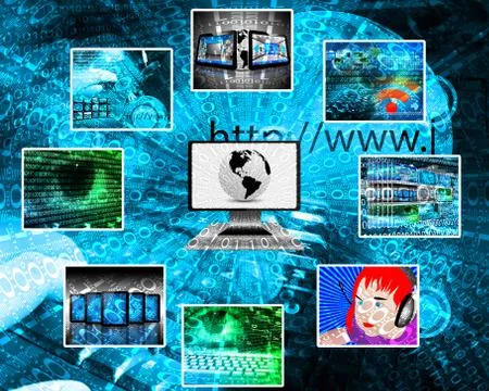 Background of binary code 스톡 일러스트