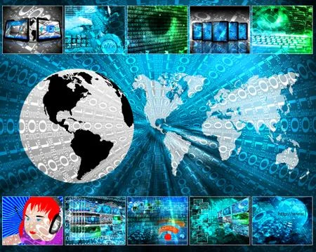 Background of binary code Stock Illustration