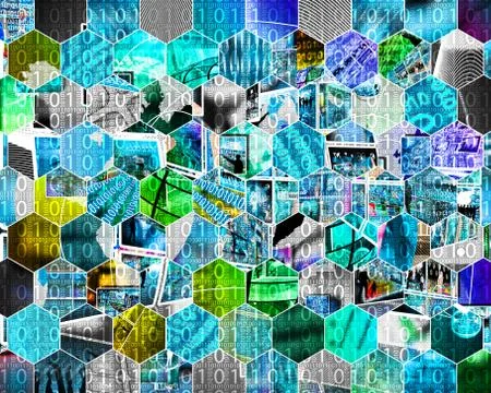 Background of binary code Stock Illustration