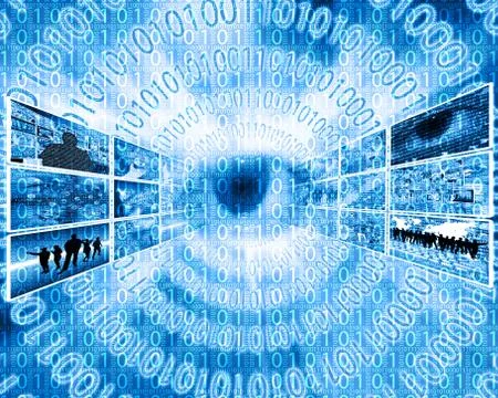 Background of binary code Stock Illustration