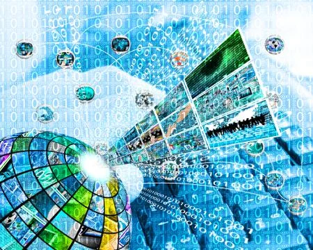 Background of binary code Stock Illustration