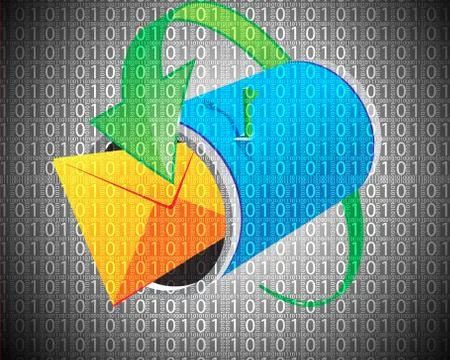 Background of binary code Stockillustratie