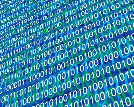 Background of binary code Stock Illustration