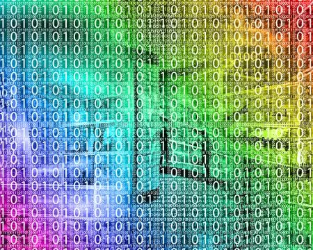 Background of binary code Stock Illustration