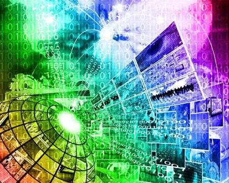 Background of binary code Stock Illustration