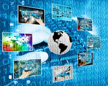 Background of binary code Stockillustratie