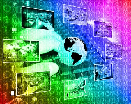 Background of binary code Stockillustratie