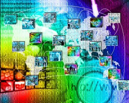 Background of binary code Stockillustratie