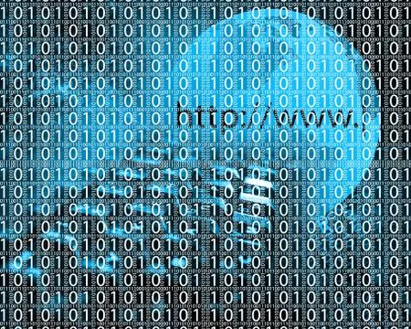 Background of binary code Stock Illustration