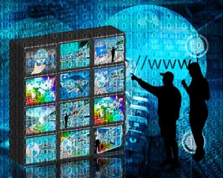 Background of binary code Stock Illustration