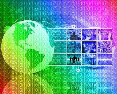 Background of binary code Stockillustratie