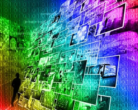 Background of binary code イラスト素材