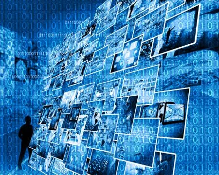 Background of binary code Stockillustratie