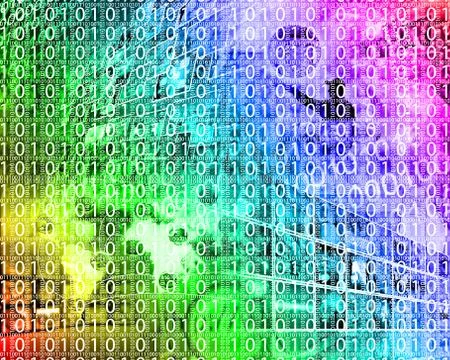 Background of binary code Stock Illustration