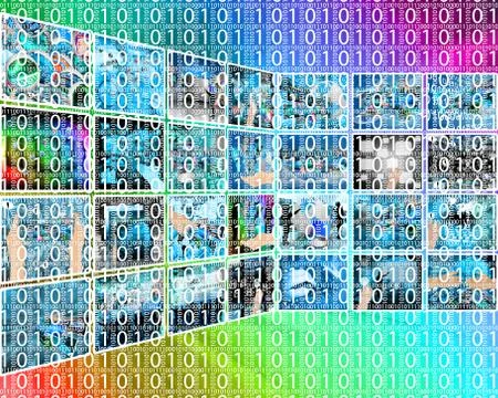 Background of binary code Stock Illustration