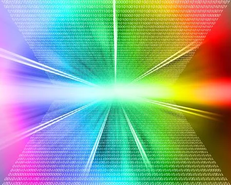 Background of binary code Stockillustratie