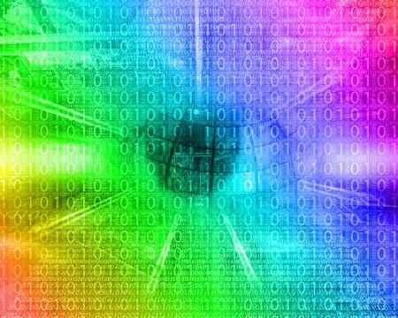 Background of binary code Stock Illustration