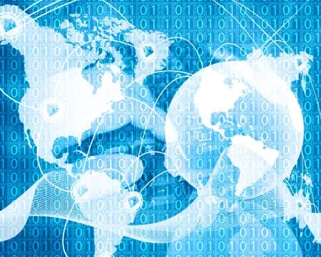 Background of binary code Stock Illustration