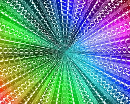 Background of binary code Illustrazione stock