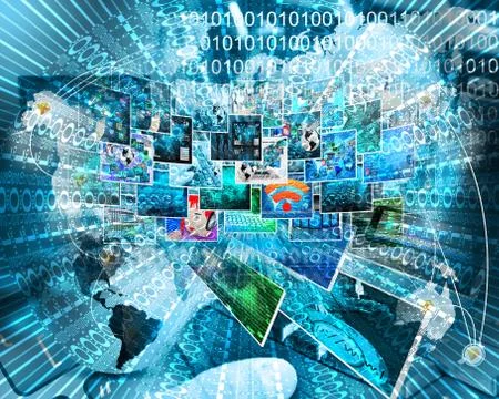 Background of binary code Illustrazione stock