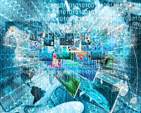 Background of binary code Stock Illustration