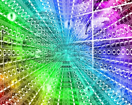 Background of binary code Stock Illustration