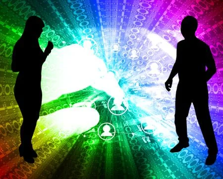 Background of binary code Stock Illustration