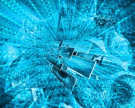 Background of binary code Illustrazione stock