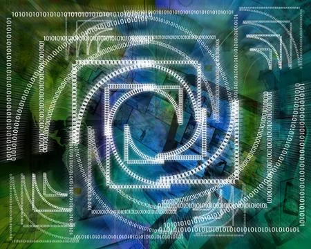 Background binary code Stock Illustration