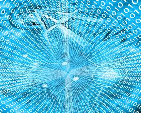 Background binary code Stockillustratie