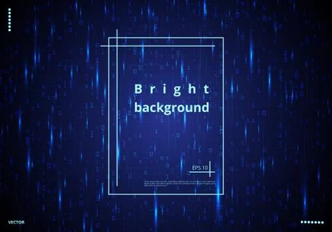 Background with binary code Stock Illustration