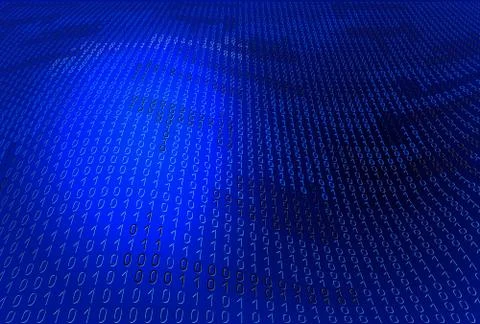 Background with binary code 스톡 일러스트