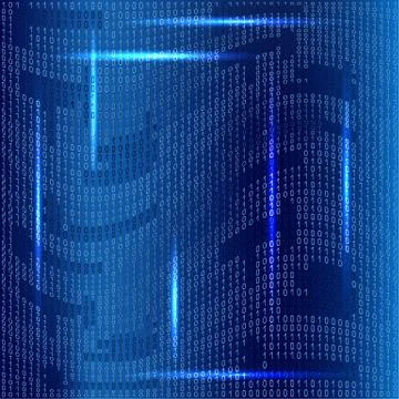 Background with binary code Stock Illustration