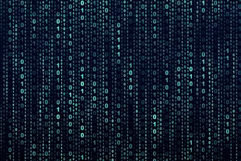 Background binary code 库存插图