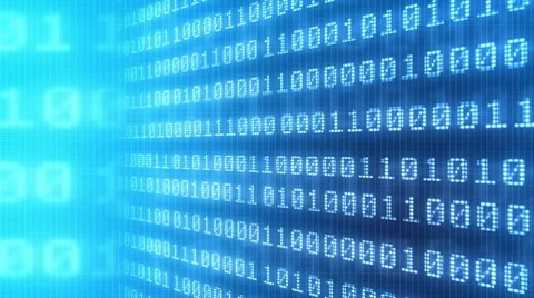 Background of binary code numbers Stock Footage