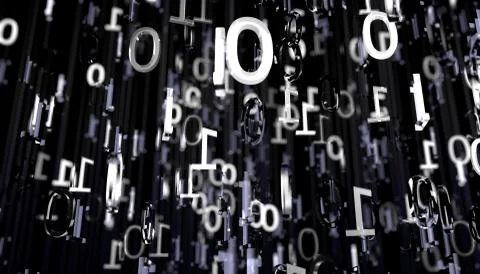 Background with Binary Codes Illustrazione stock