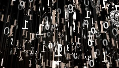 Background with Binary Codes Illustrazione stock