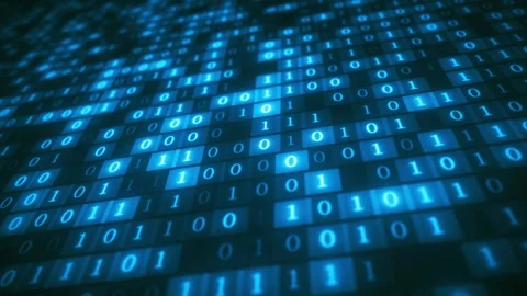 Background of Binary Digital Code Variations Stock Footage 333392252
