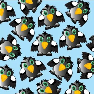 Background from birds Stock Illustration