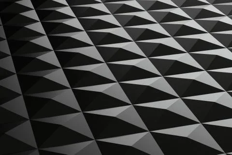 Background of black 3d abstract pyramids Stock Illustration