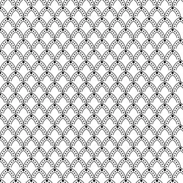 Background black and white arch with points pattern vector design Ilustración de archivo