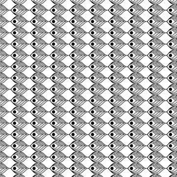 Background black and white feathers pattern vector design Stock Illustration