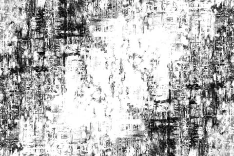 Background of black and white textures. Abstract grunge wallpaper pattern of  Foto stock