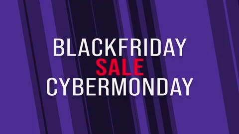 Background for Black Friday and Cyber Monday Sale. 4k Video. Motion Graphic Stock-Footage 320263587