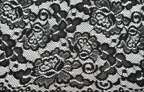 Background from black lace with pattern with form flower 写真素材