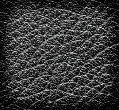 Background of black leather Stock Photos